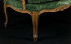 Château d’Émeraude – Emerald Velvet French Fauteuil
