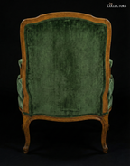 Château d’Émeraude – Emerald Velvet French Fauteuil