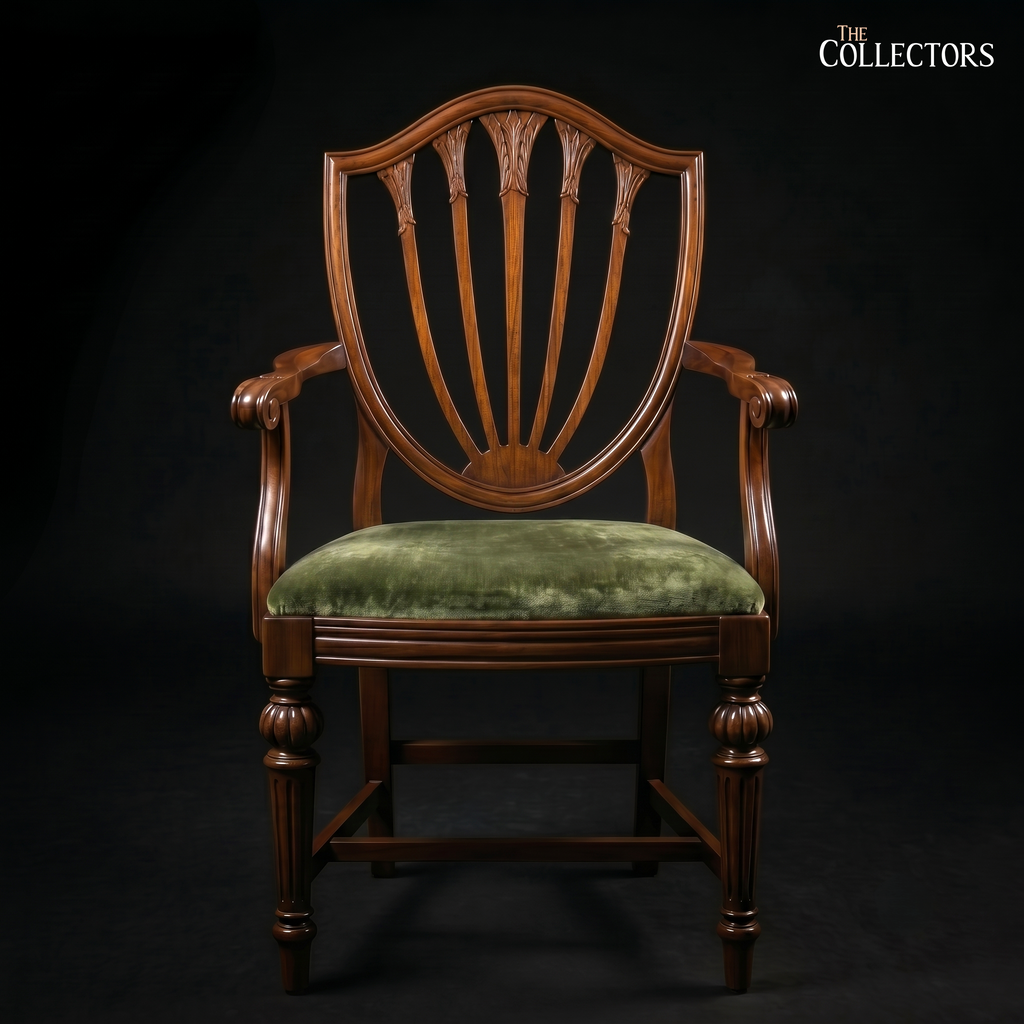 The Mayfair Hepplewhite Shield-Back Armchair