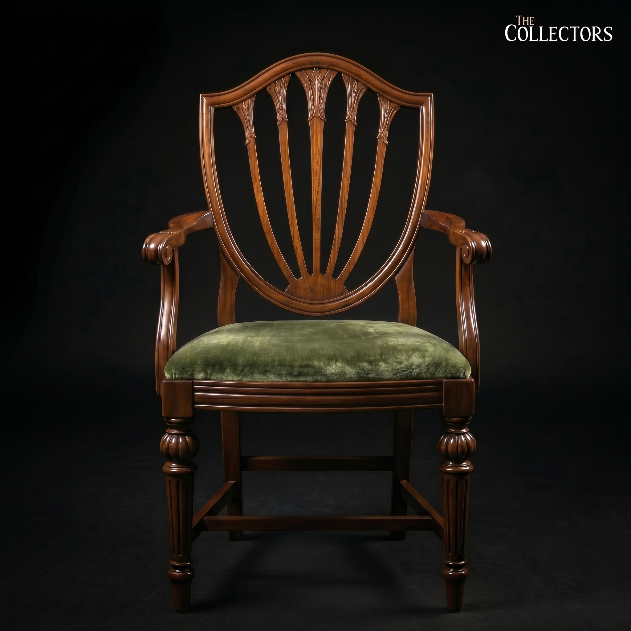 The Mayfair Hepplewhite Shield-Back Armchair
