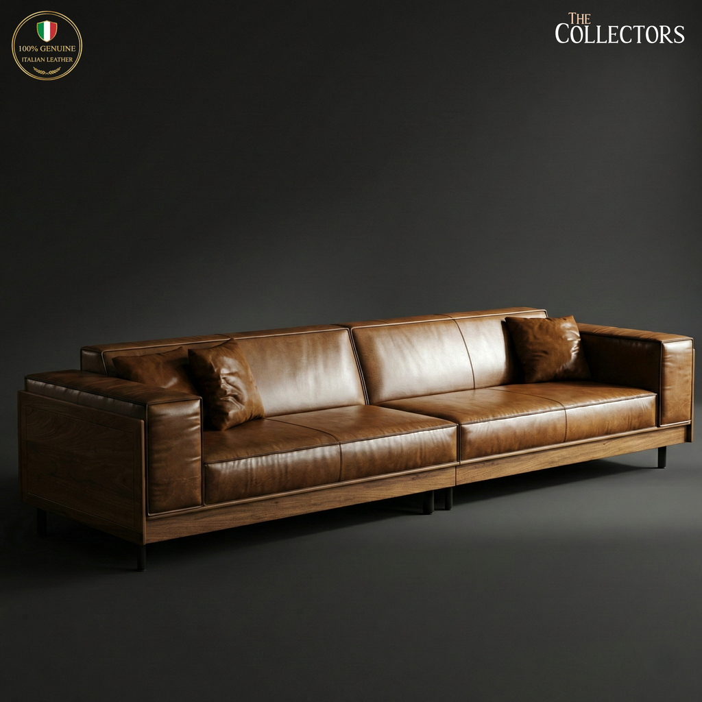 The Porta Nuova Modernist Leather Sofa