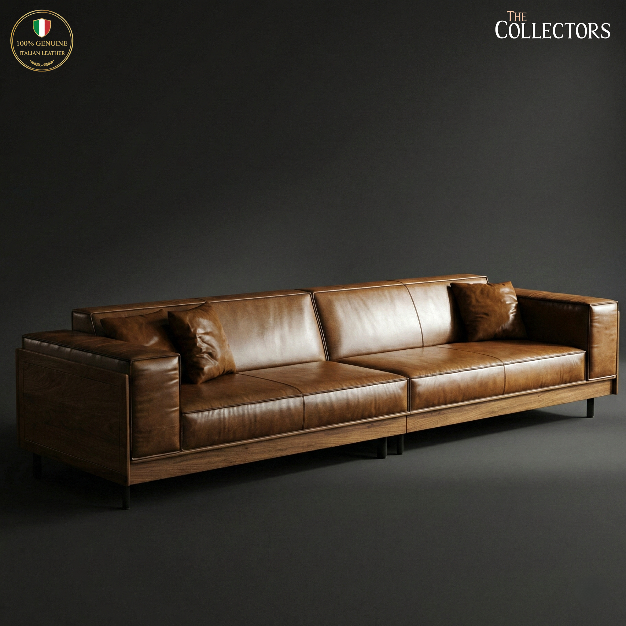 The Porta Nuova Modernist Leather Sofa