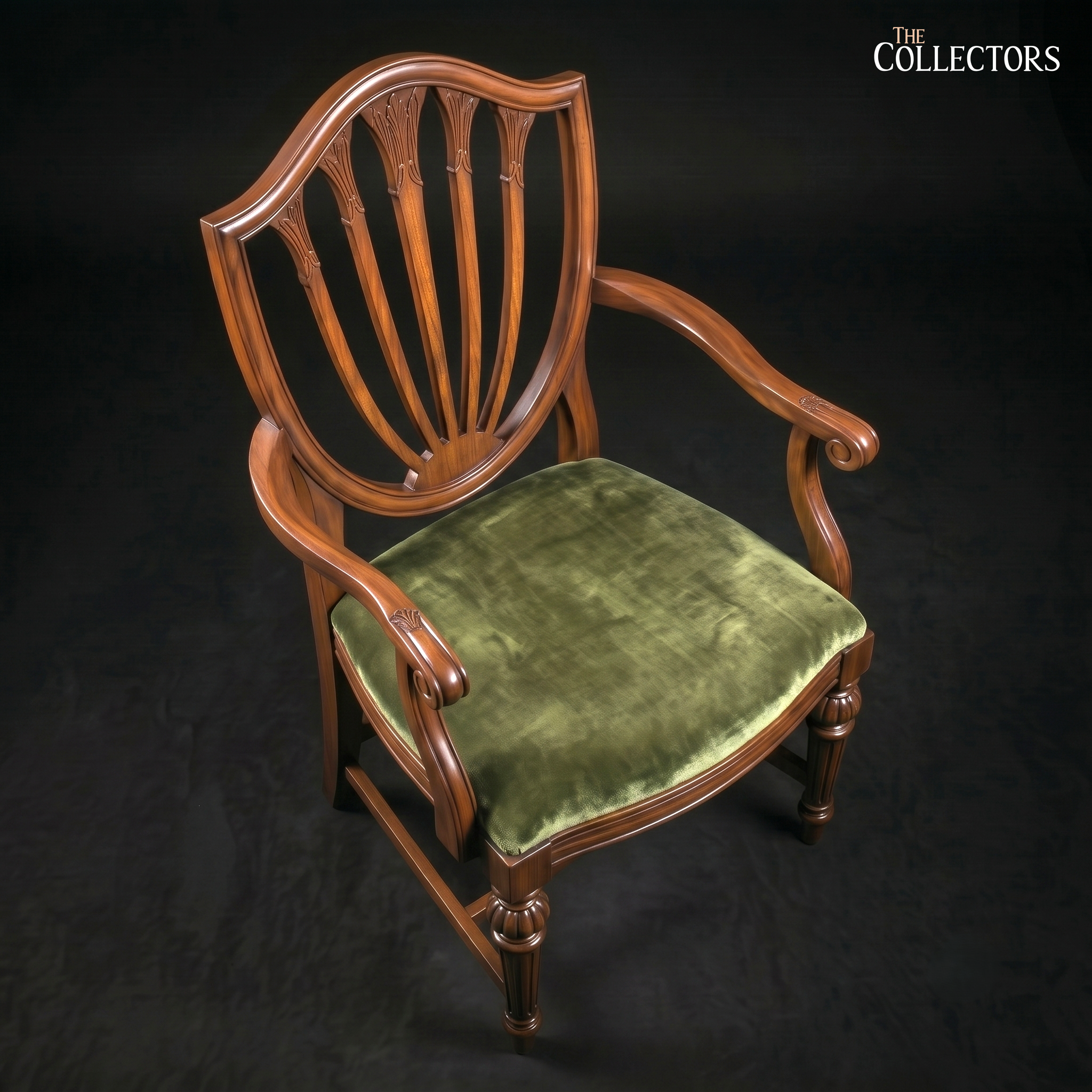 The Mayfair Hepplewhite Shield-Back Armchair