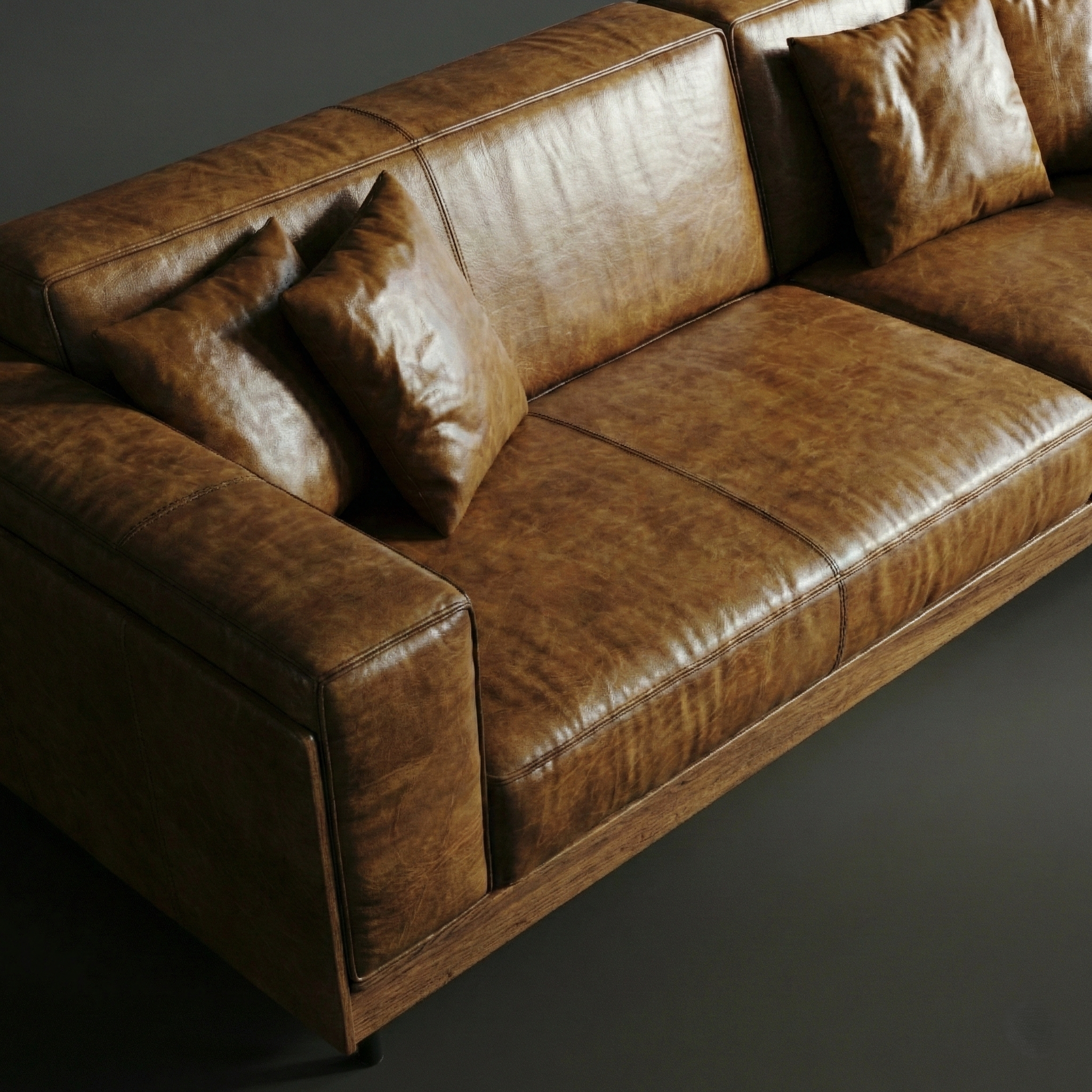 The Porta Nuova Modernist Leather Sofa