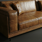 The Porta Nuova Modernist Leather Sofa