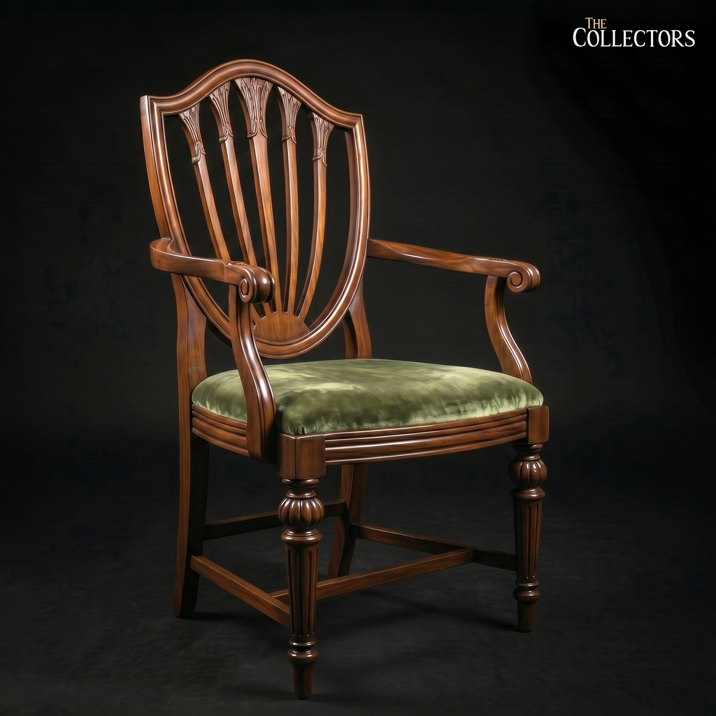 The Mayfair Hepplewhite Shield-Back Armchair