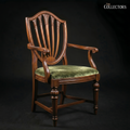 The Mayfair Hepplewhite Shield-Back Armchair