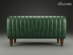 Antwerp Streamline Art Deco Leather Sofa