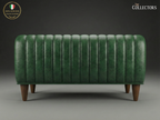 Antwerp Streamline Art Deco Leather Sofa