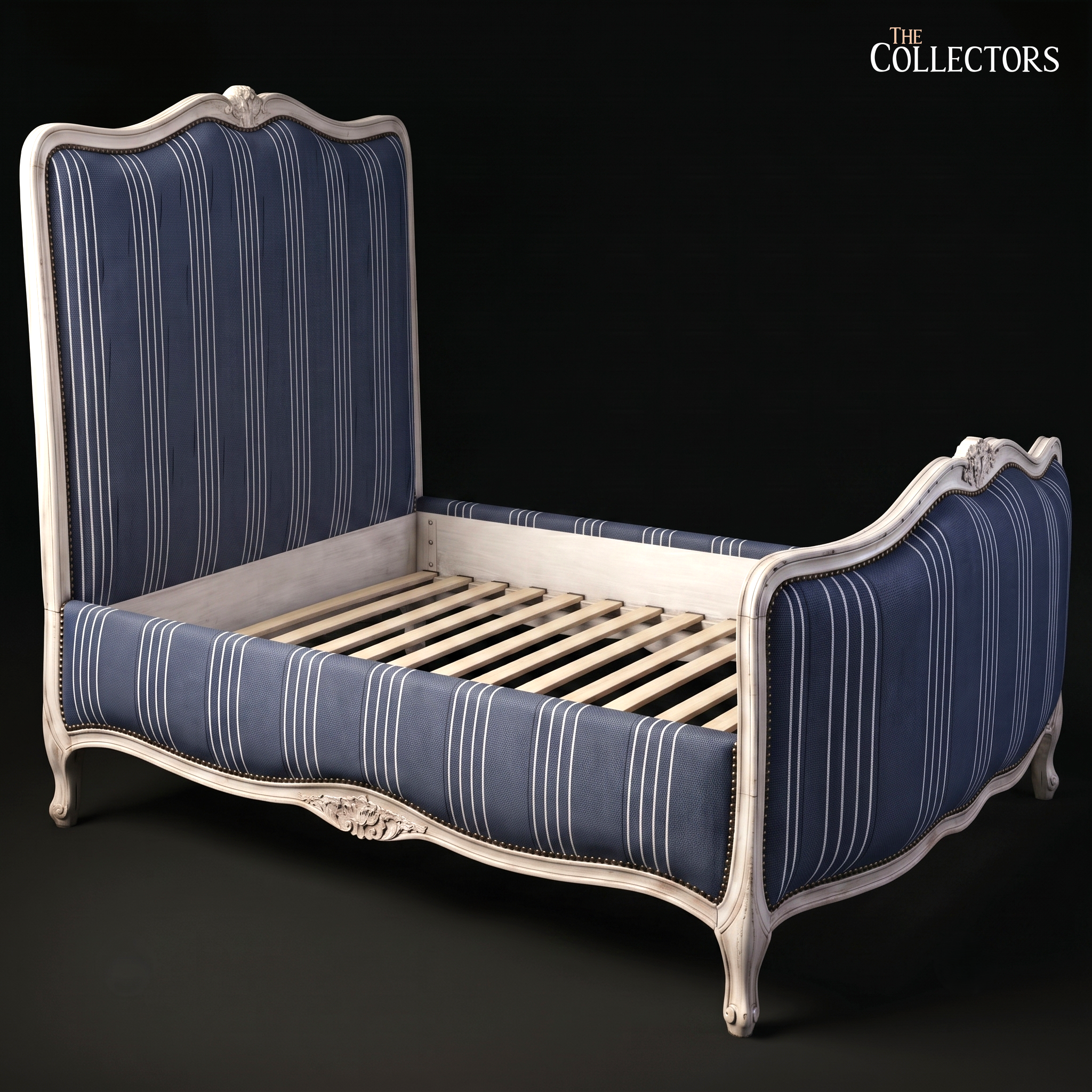 Blanc Cassé & Marine - A Louis XV Lit de Milieu