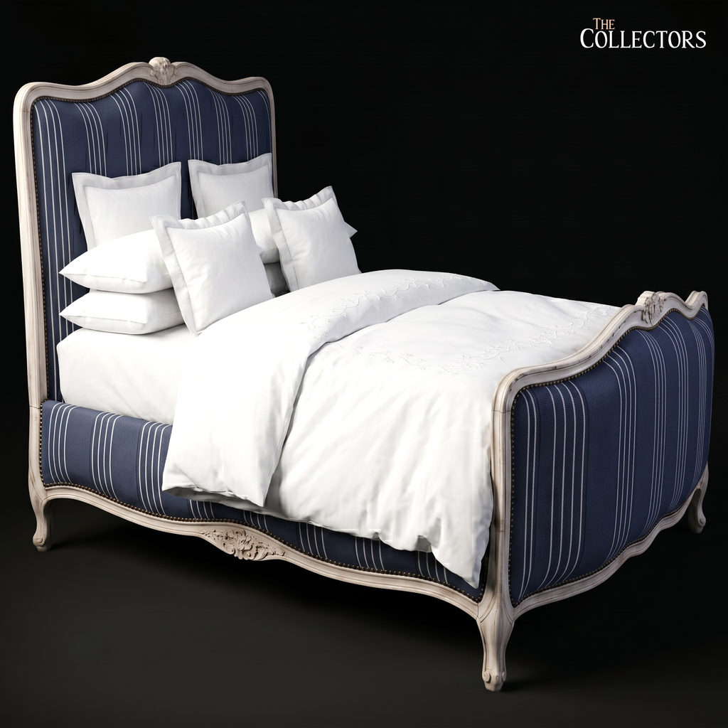 Blanc Cassé & Marine - A Louis XV Lit de Milieu