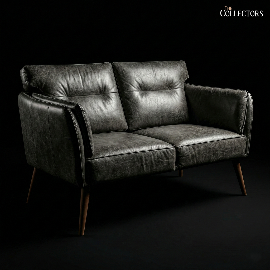 Brera Atelier Modernist Leather Sofa
