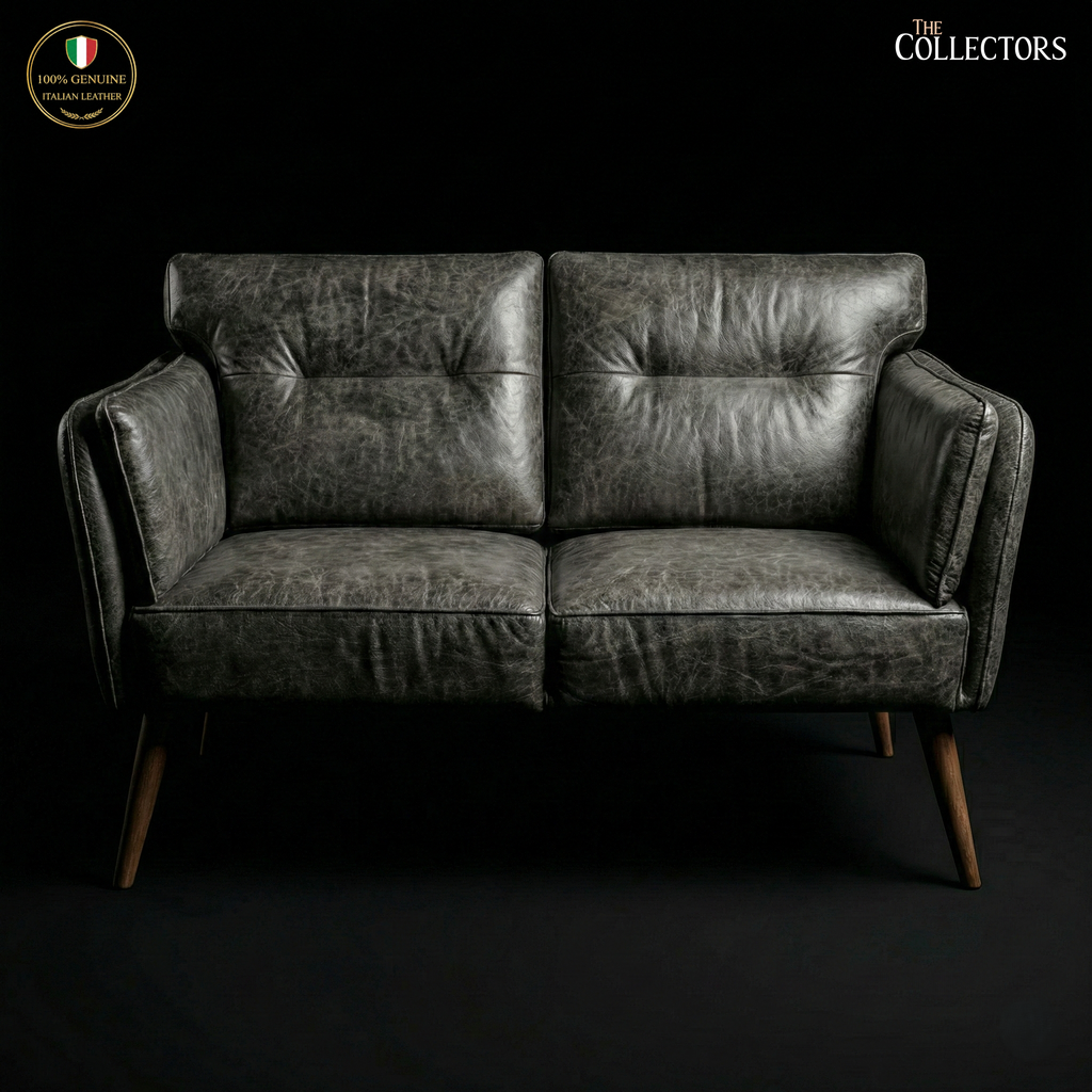 Brera Atelier Modernist Leather Sofa