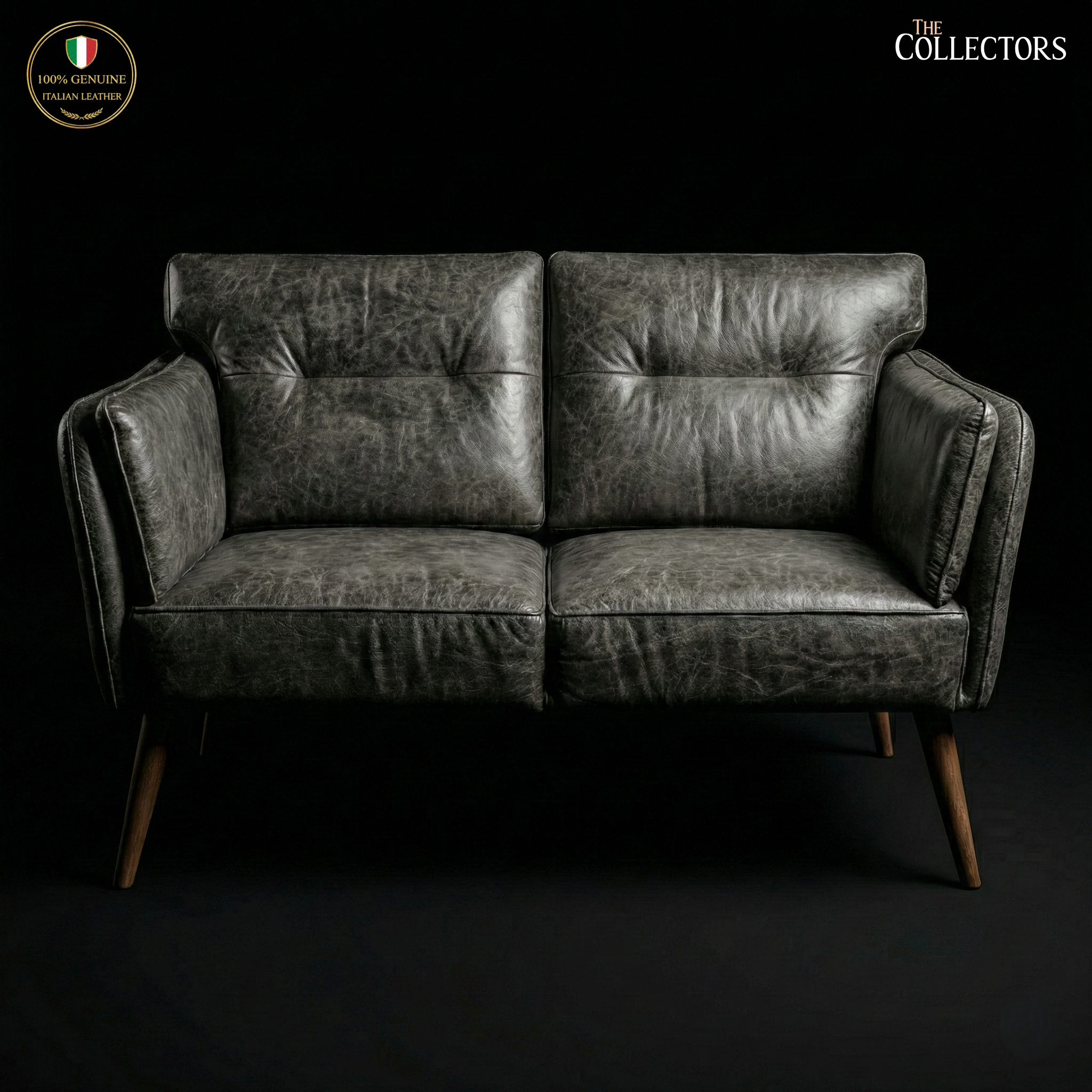 Brera Atelier Modernist Leather Sofa