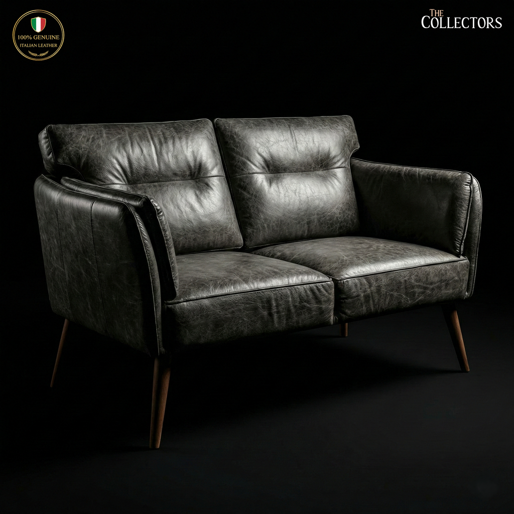 Brera Atelier Modernist Leather Sofa