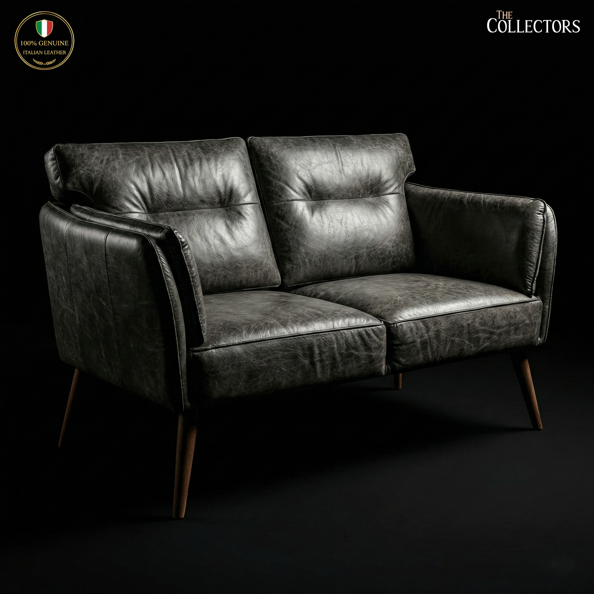 Brera Atelier Modernist Leather Sofa