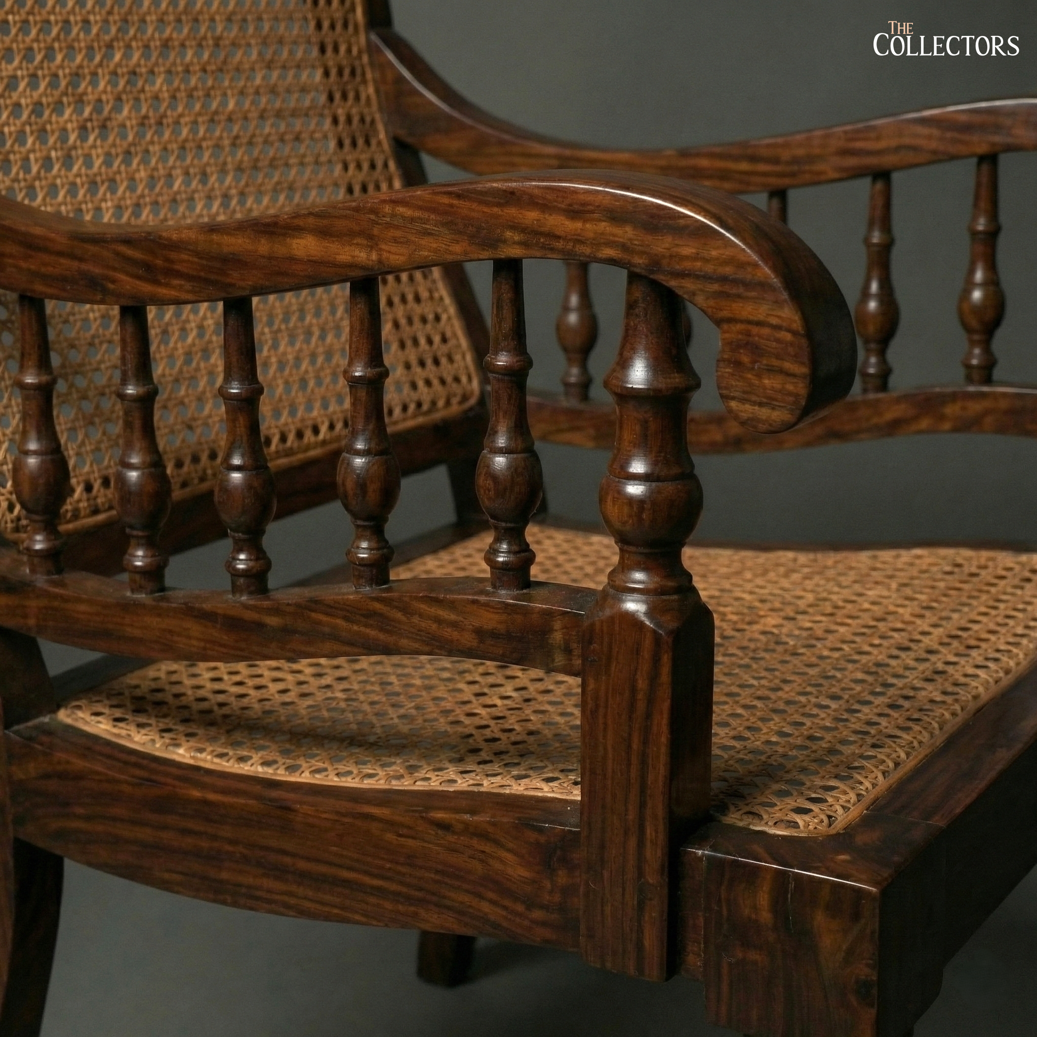 Ceylon Plantation Chair in Teak & Cane