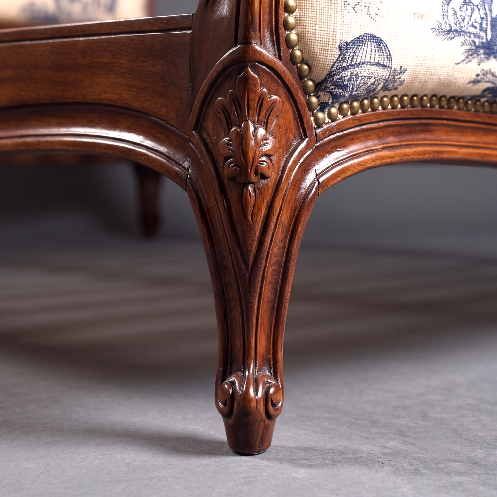 Château de Jouy - Louis XV Montgolfier Toile Bed