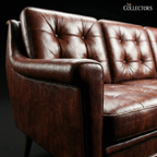 Frederiksberg Mid Century Modern Leather Sofa
