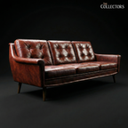 Frederiksberg Mid Century Modern Leather Sofa