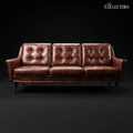 Frederiksberg Mid Century Modern Leather Sofa