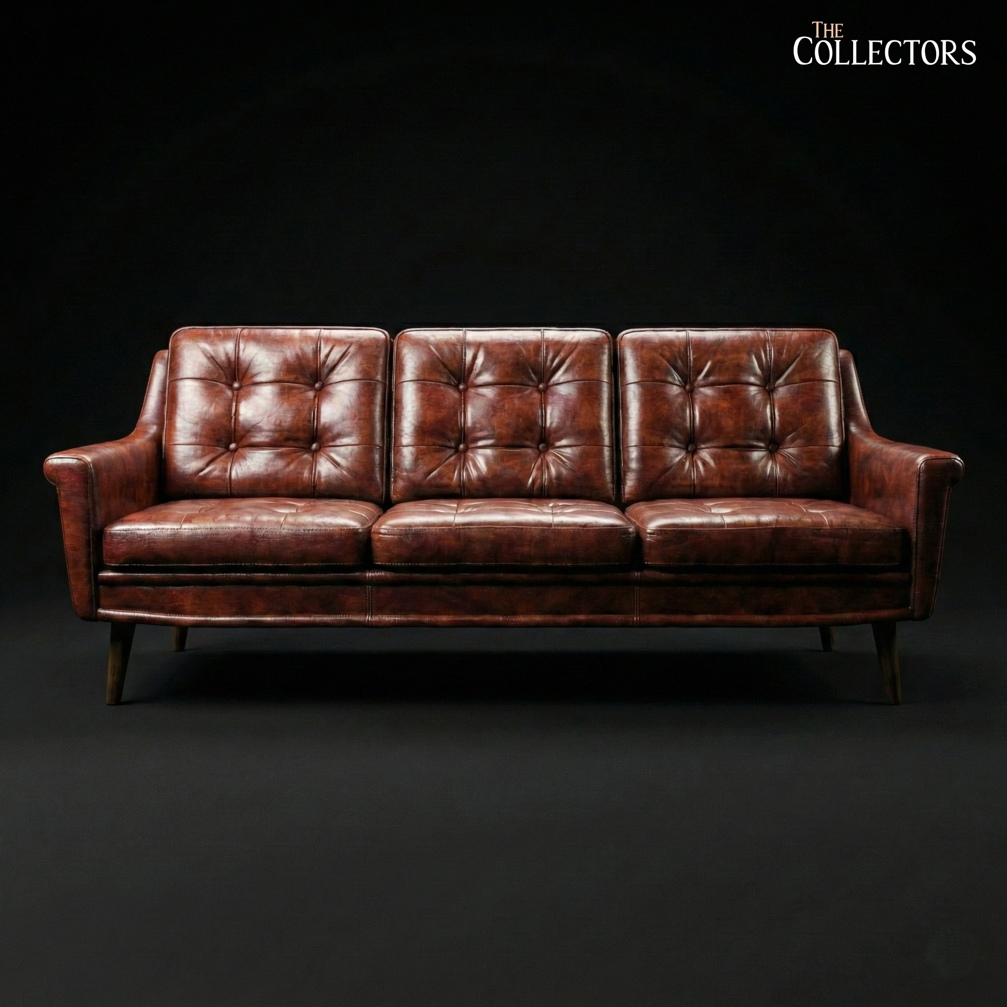 Frederiksberg Mid Century Modern Leather Sofa