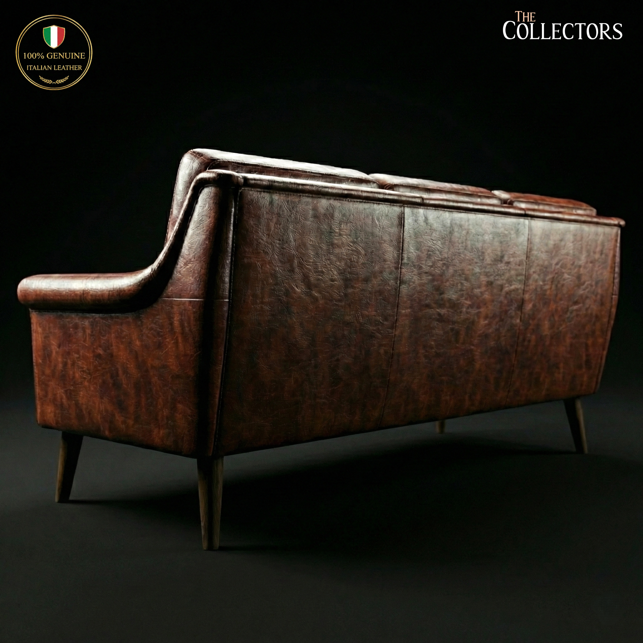 Frederiksberg Mid Century Modern Leather Sofa