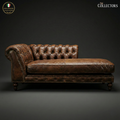 Kensington House Chesterfield Leather Chaise