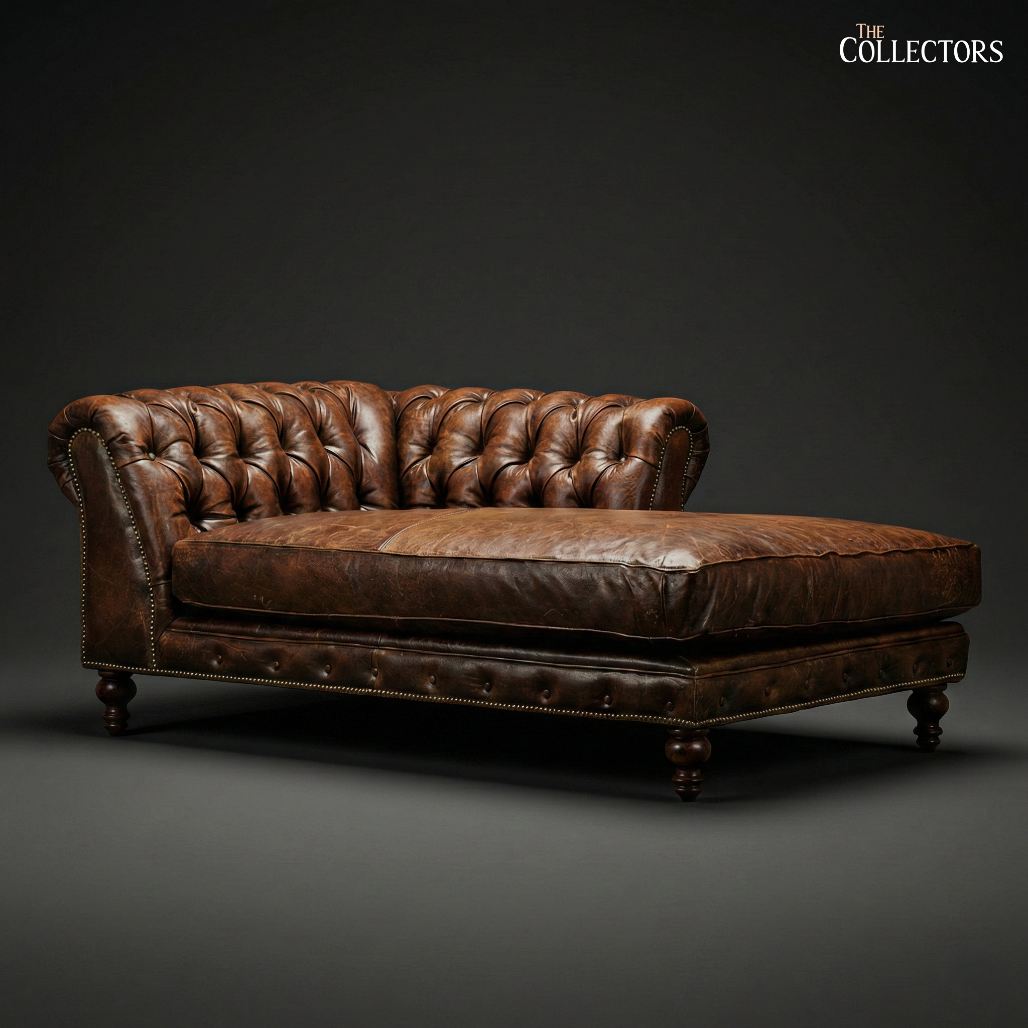 Kensington House Chesterfield Leather Chaise