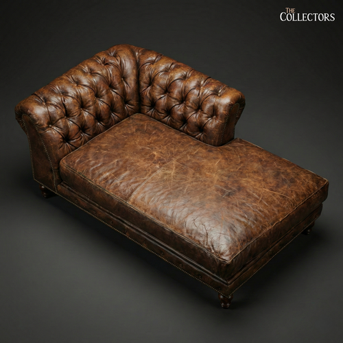 Kensington House Chesterfield Leather Chaise