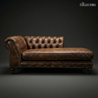 Kensington House Chesterfield Leather Chaise