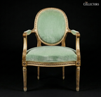 La Fauteuil de Lumière – The Gilded Mint Louis XVI Armchair