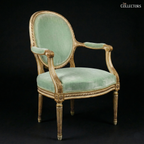 La Fauteuil de Lumière – The Gilded Mint Louis XVI Armchair