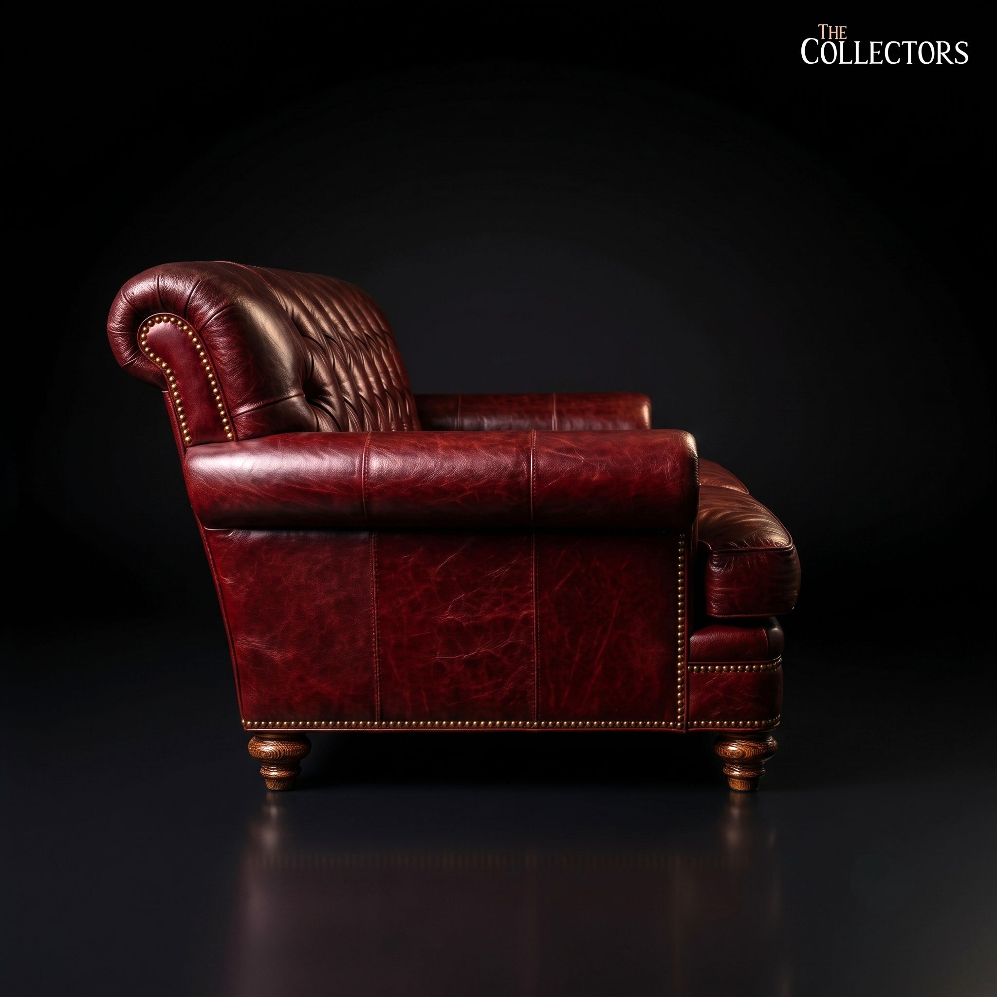 Lincoln's Inn Chambers Oxblood Leather Loveseat
