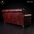 Lincoln's Inn Chambers Oxblood Leather Loveseat