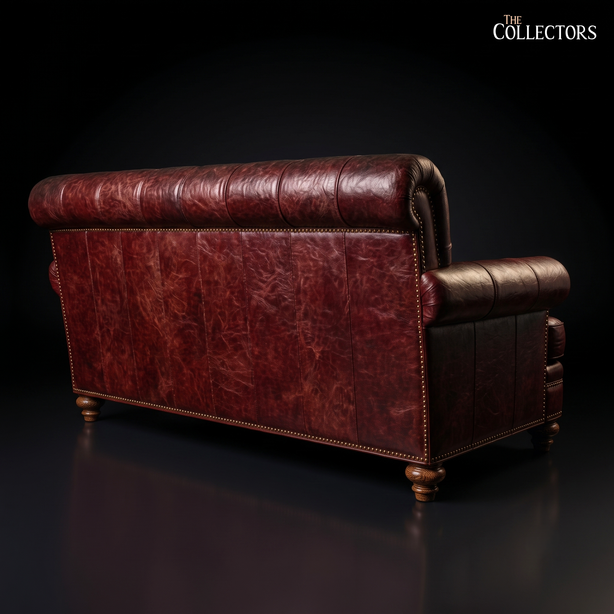 Lincoln's Inn Chambers Oxblood Leather Loveseat