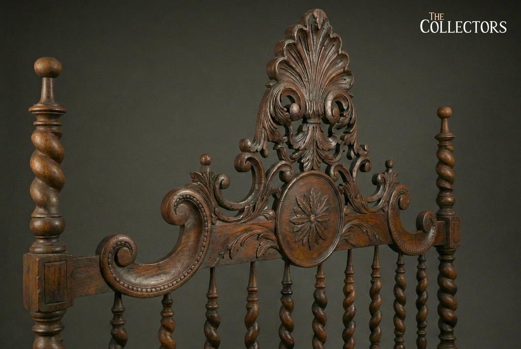 Lisbon Baroque Revival Spiral-Post Bed