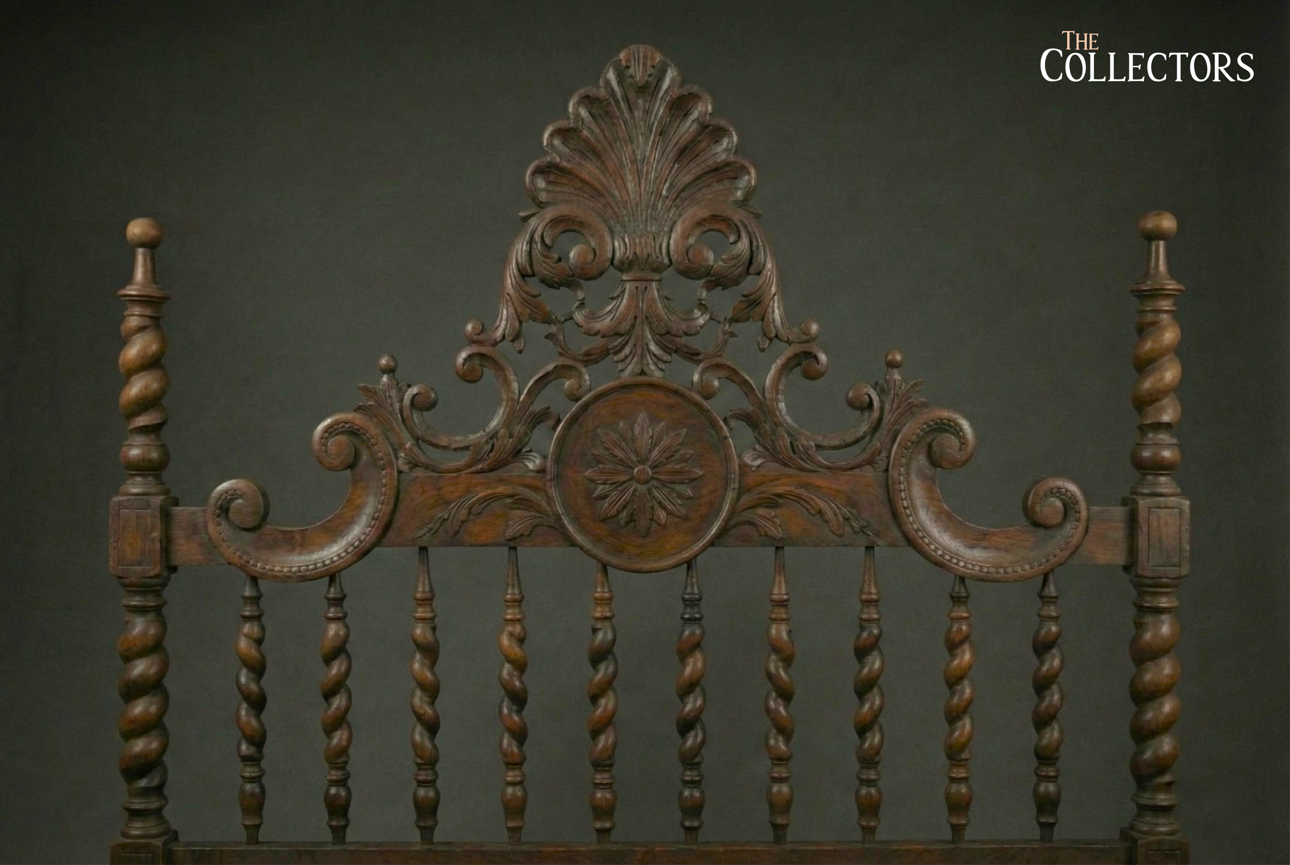 Lisbon Baroque Revival Spiral-Post Bed