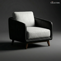Manhattan Modernist Leather Lounge Sofa - Single Seater
