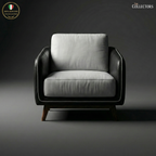 Manhattan Modernist Leather Lounge Sofa - Single Seater