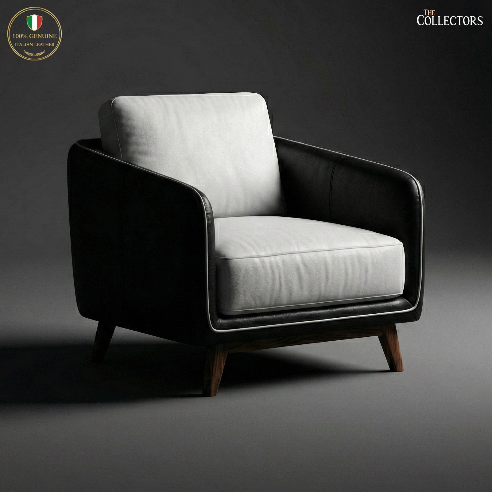 Manhattan Modernist Leather Sofa Ensemble