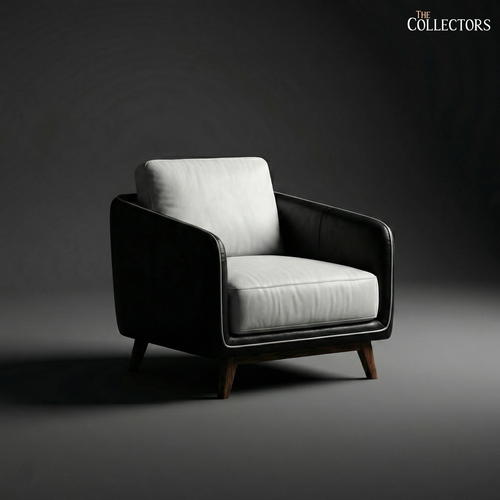 Manhattan Modernist Leather Sofa Ensemble