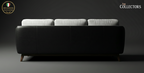 Manhattan Modernist Leather Sofa Ensemble