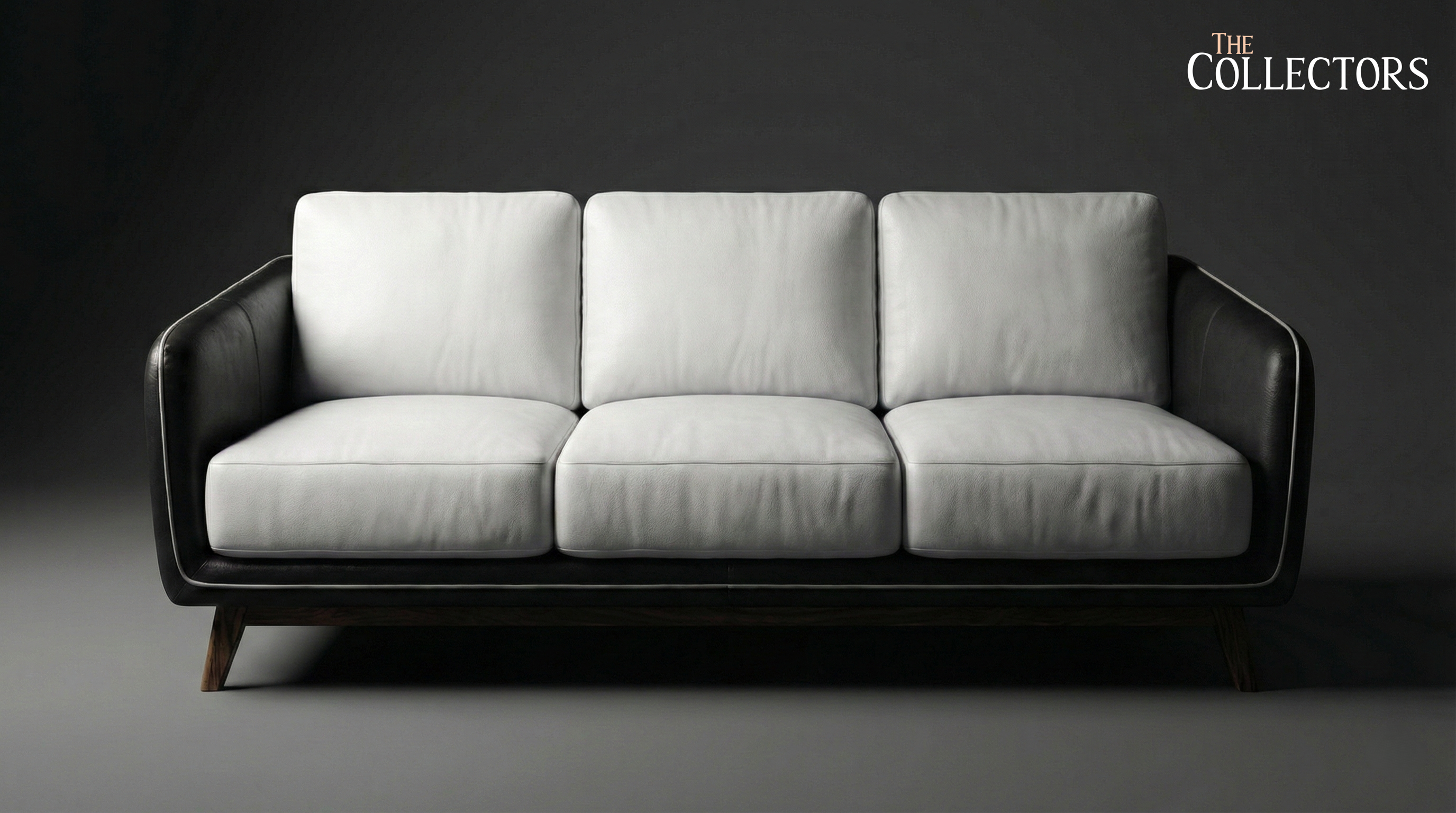 Manhattan Modernist Leather Sofa Ensemble