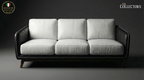 Manhattan Modernist Leather Sofa Ensemble