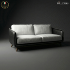 Manhattan Modernist Leather 2 Seater Sofa