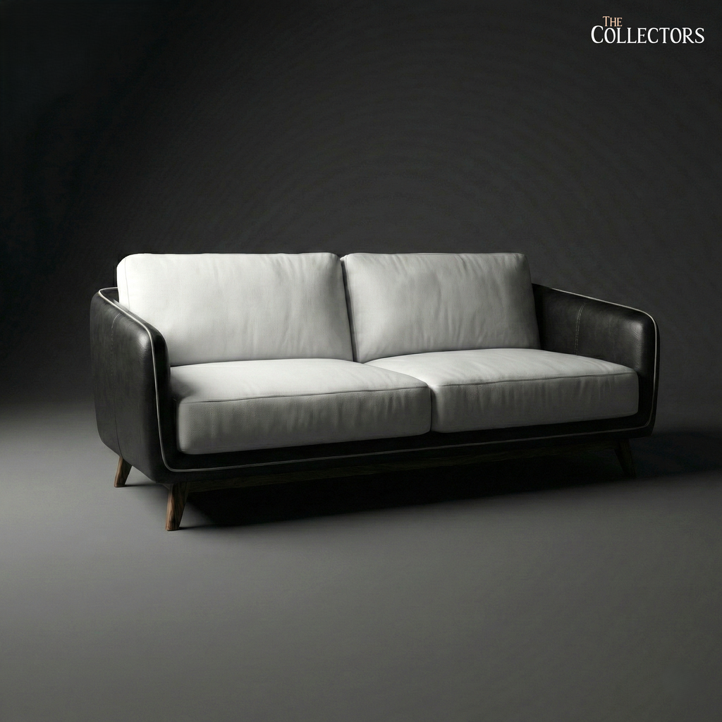 Manhattan Modernist Leather 2 Seater Sofa