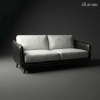 Manhattan Modernist Leather 2 Seater Sofa