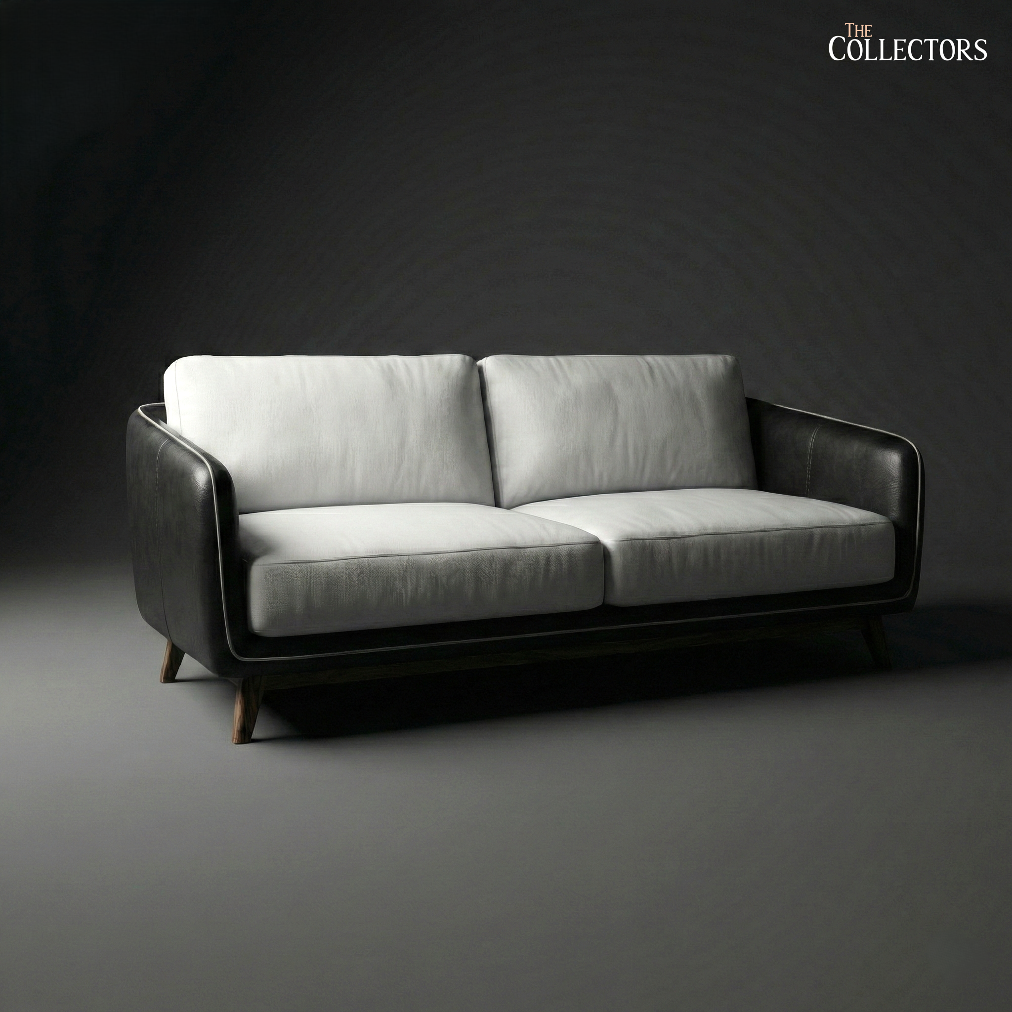 Manhattan Modernist Leather 2 Seater Sofa