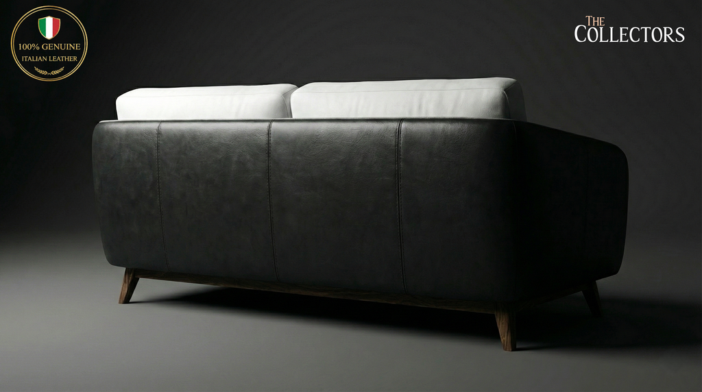 Manhattan Modernist Leather 2 Seater Sofa